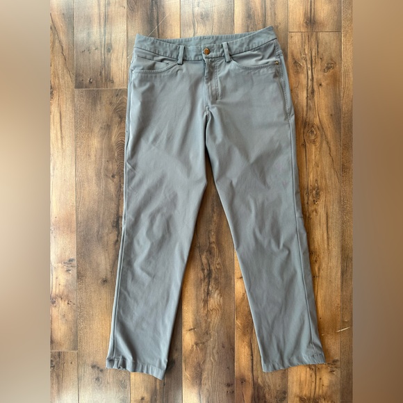 Lululemon Men’s ABC Pants Gray Slim Stretch Performance Trousers